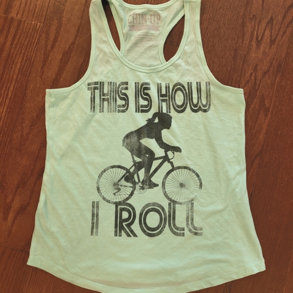 Small Workout Tank Fitness Spin Bike Top Shirt
